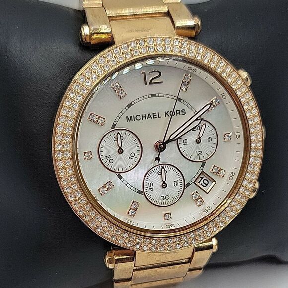 Michael Kors Parker MK5491 Womens Stainless Steel Analog Dial Quartz Watch AM352 - Picture 4 of 11